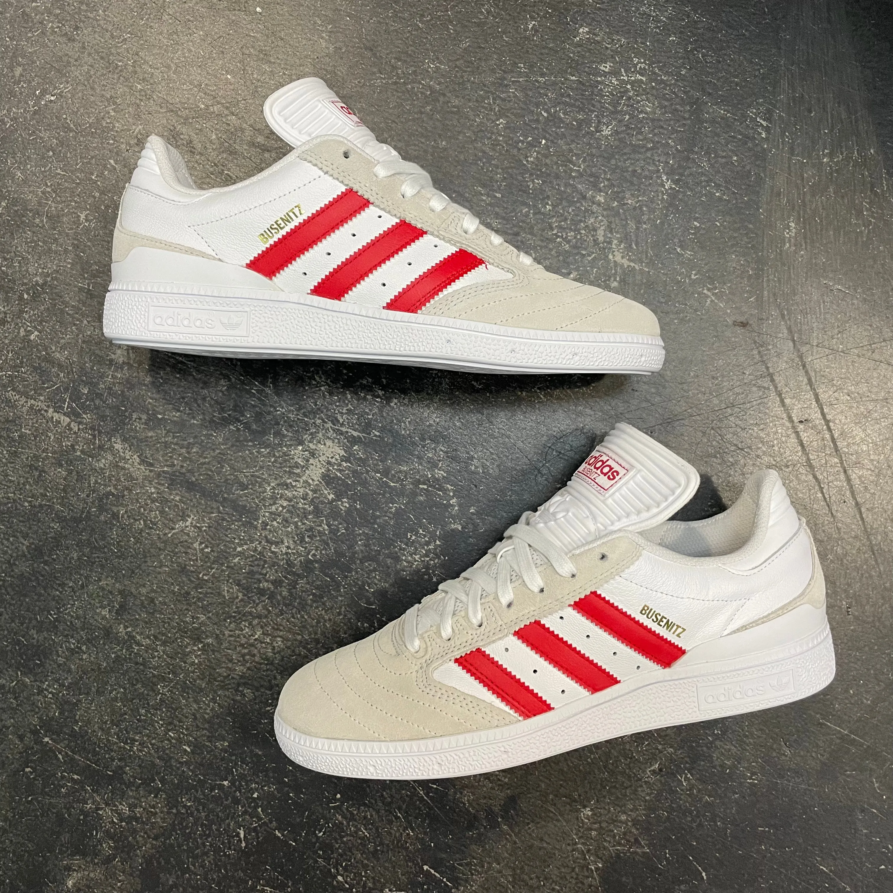 Adidas Busenitz White/Scarlet