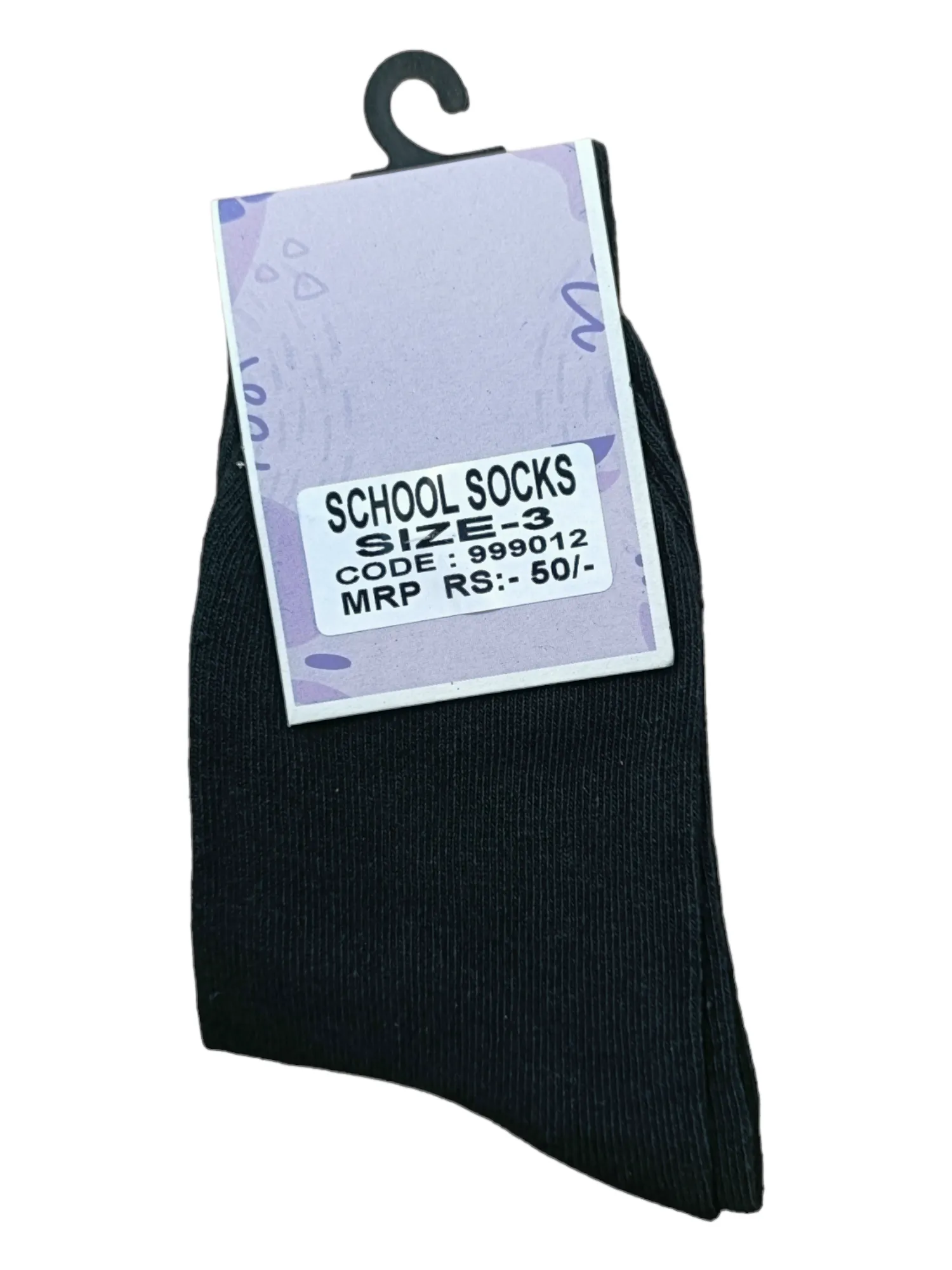 Black School socks 999012 (3 Size)