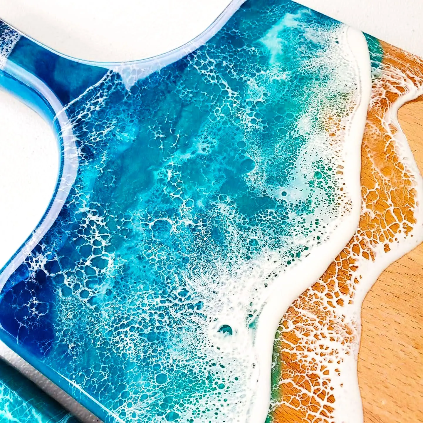 Made-to-Order Ocean Waves Serving Board