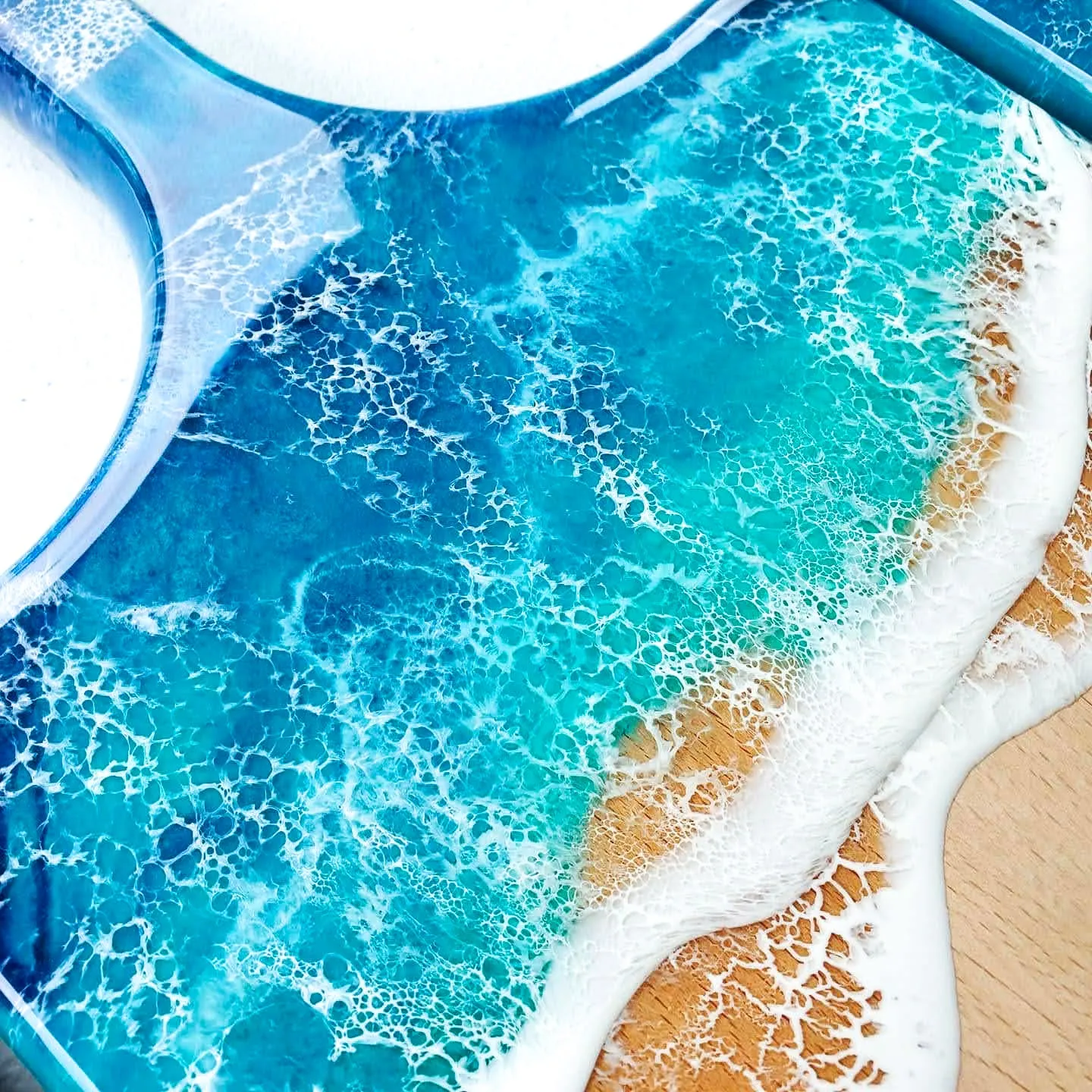 Made-to-Order Ocean Waves Serving Board
