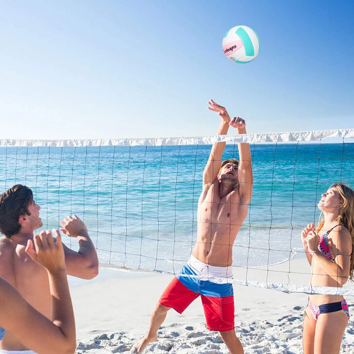 Runleaps Volleyball, beach volley ball entranement pour la plage, l'extrieur et l'intrieur Taille 5 Fitnessterapy