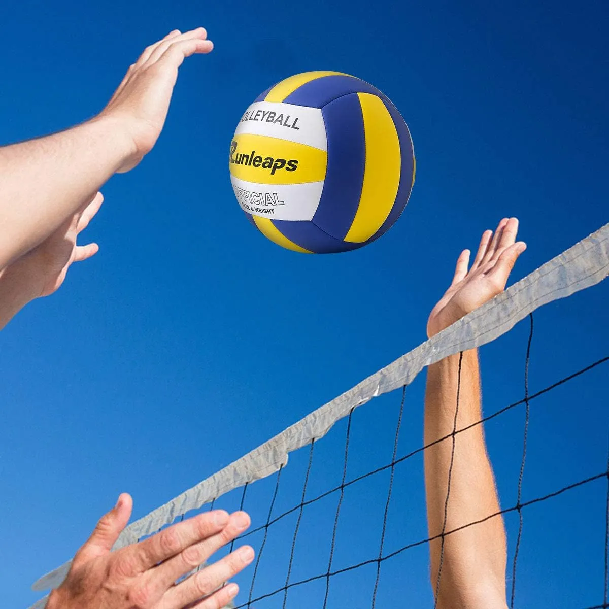 Runleaps Volleyball, beach volley ball entranement pour la plage, l'extrieur et l'intrieur Taille 5 Fitnessterapy
