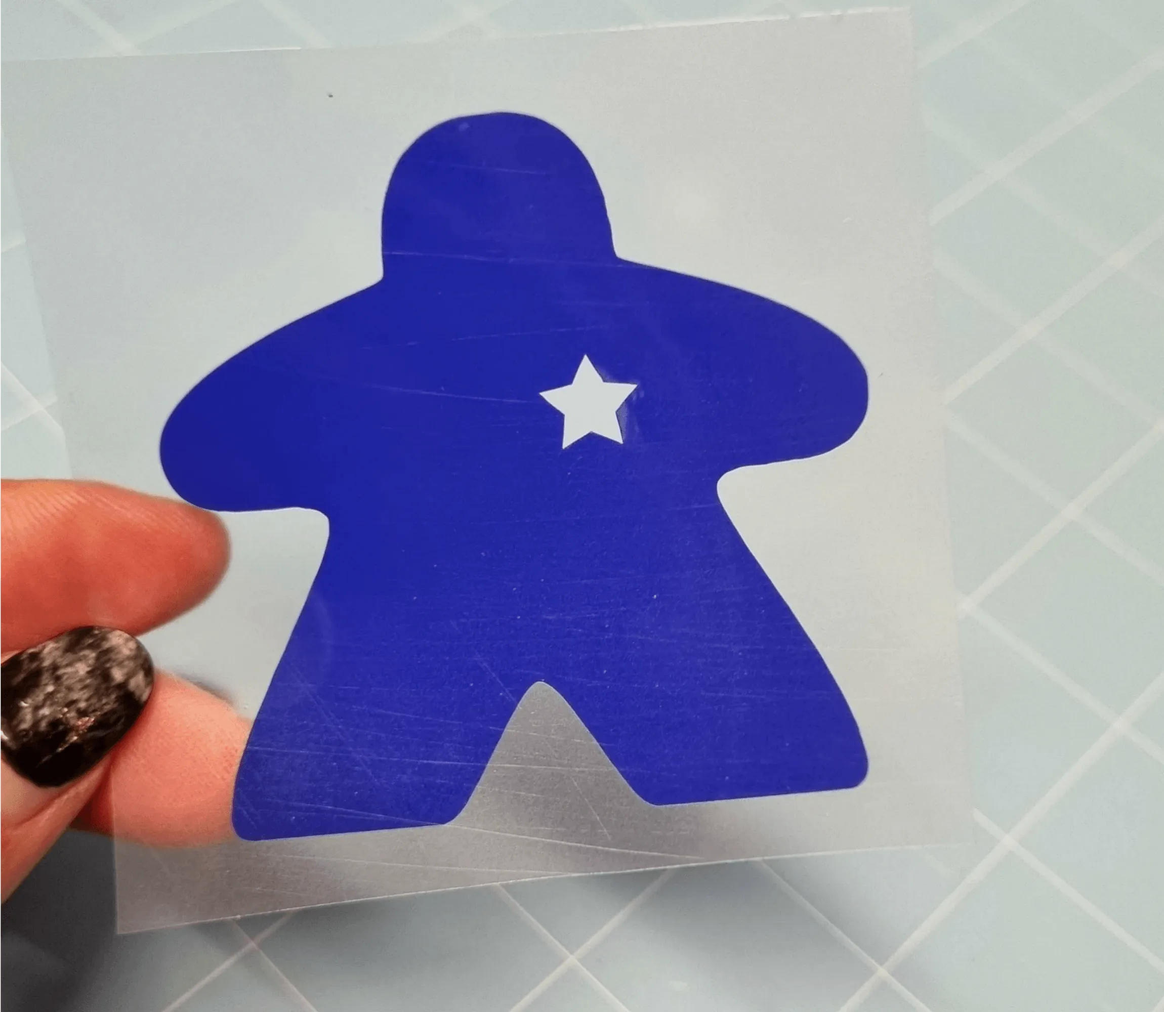 set of 5 iron on MEEPLE FAMILY STICKERS in a variety of colours