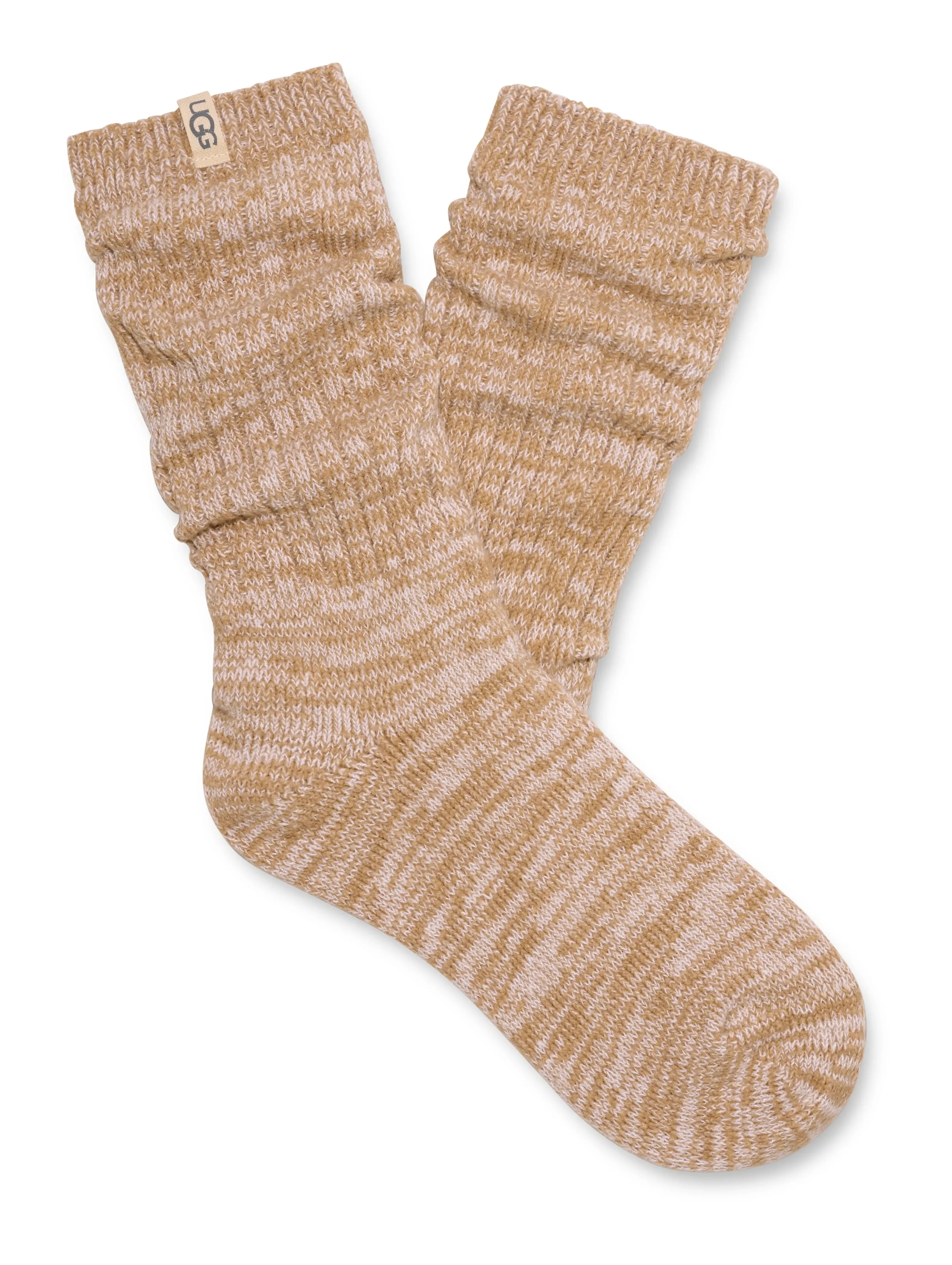 Womens Rib Knit Slouch Crew Socks  Cozy & Stylish