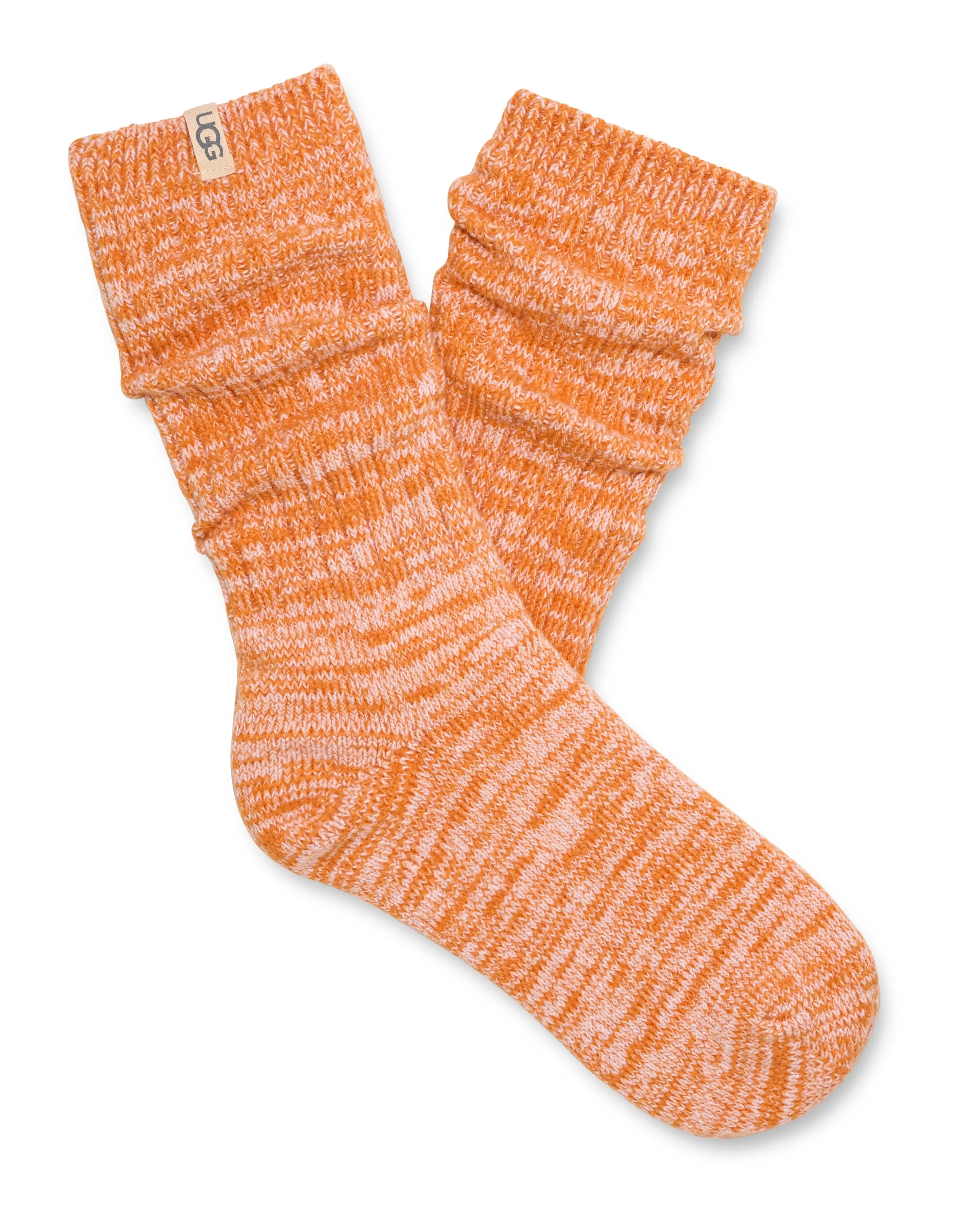 Womens Rib Knit Slouch Crew Socks  Cozy & Stylish
